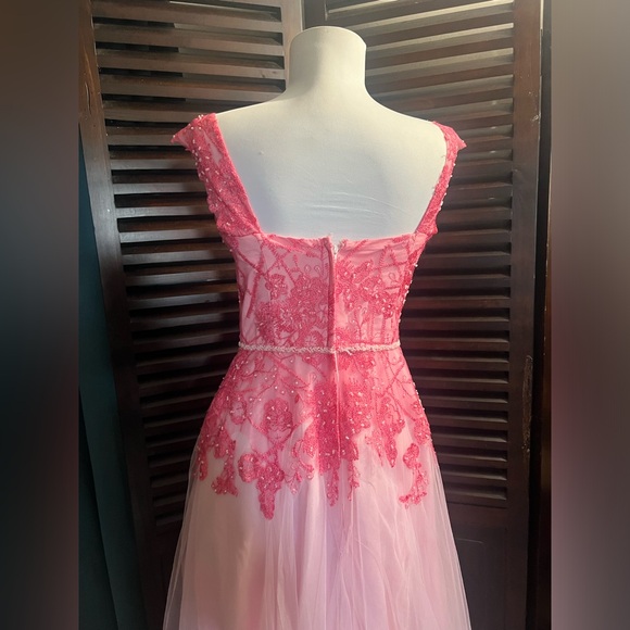 DB Soft Pink Tulle  and  Lace Dress-Sweetheart Bust! - Picture 5 of 9